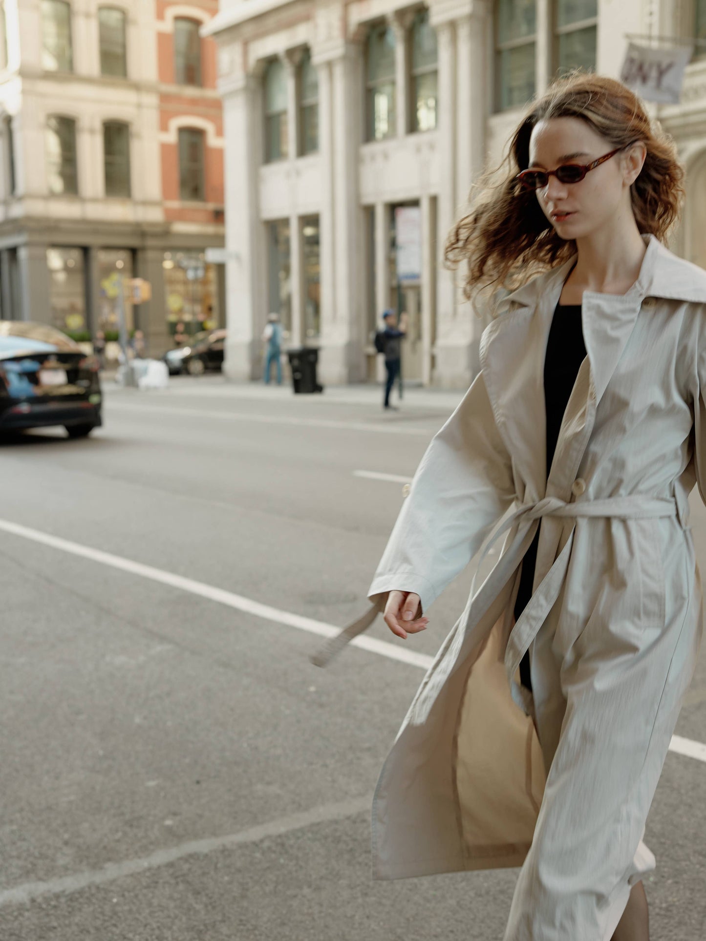 The Janie Coat | Midi Length Trench Coat