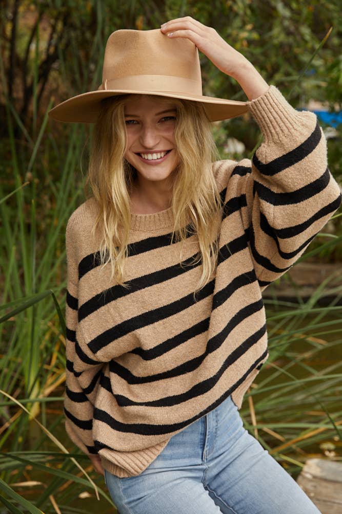 Sammie Knit Oversized Striped Sweater