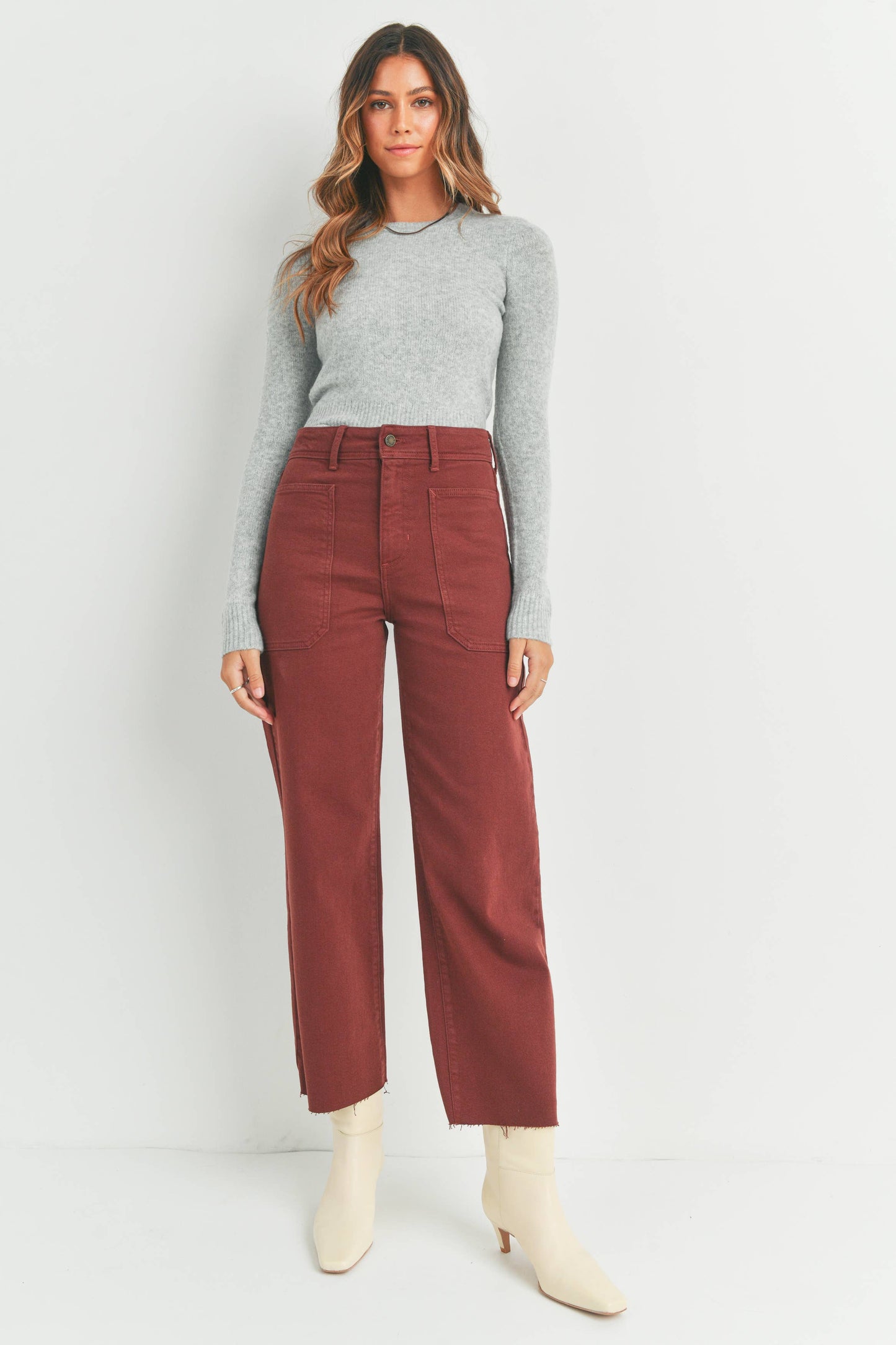 High Rise Utility Wide Leg