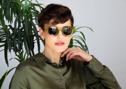 Lola Chunky Sunglasses - Amber