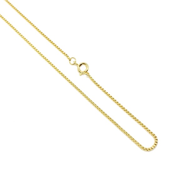 18k Gold Filled Box Chain Necklace