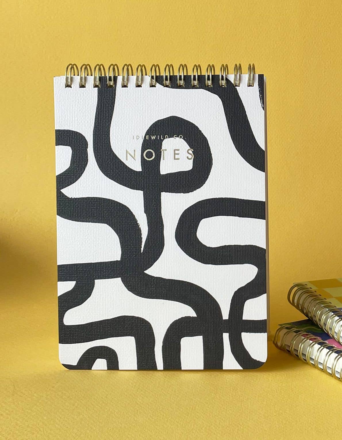 BLACK & WHITE SQUIGGLE JOTTER