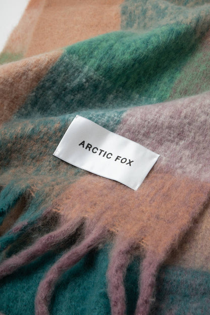 The Reykjavik Scarf - 100% Recycled - Lilac Check