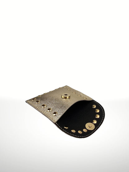 Petite Studded Clutch - Champagne