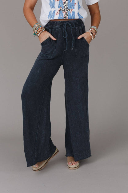 Relaxing Robin Wide Leg Pant - New Navy