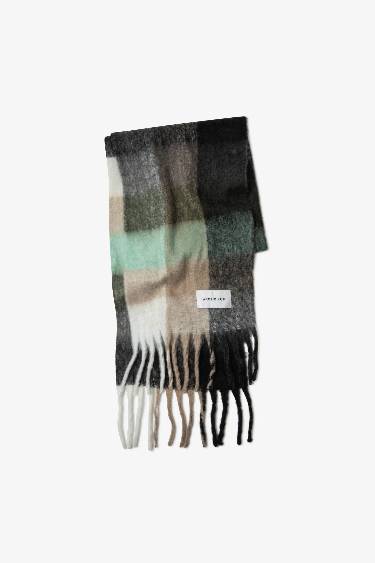 The Reykjavik Scarf - 100% Recycled - Black Check - AW24