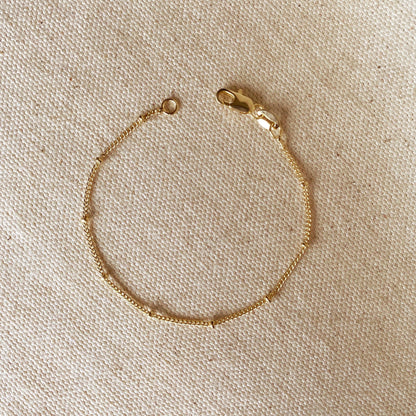 18k Gold Filled Satellite Bracelet