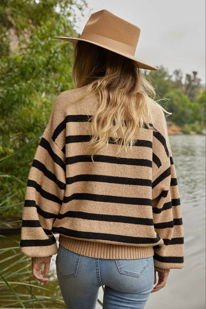 Sammie Knit Oversized Striped Sweater