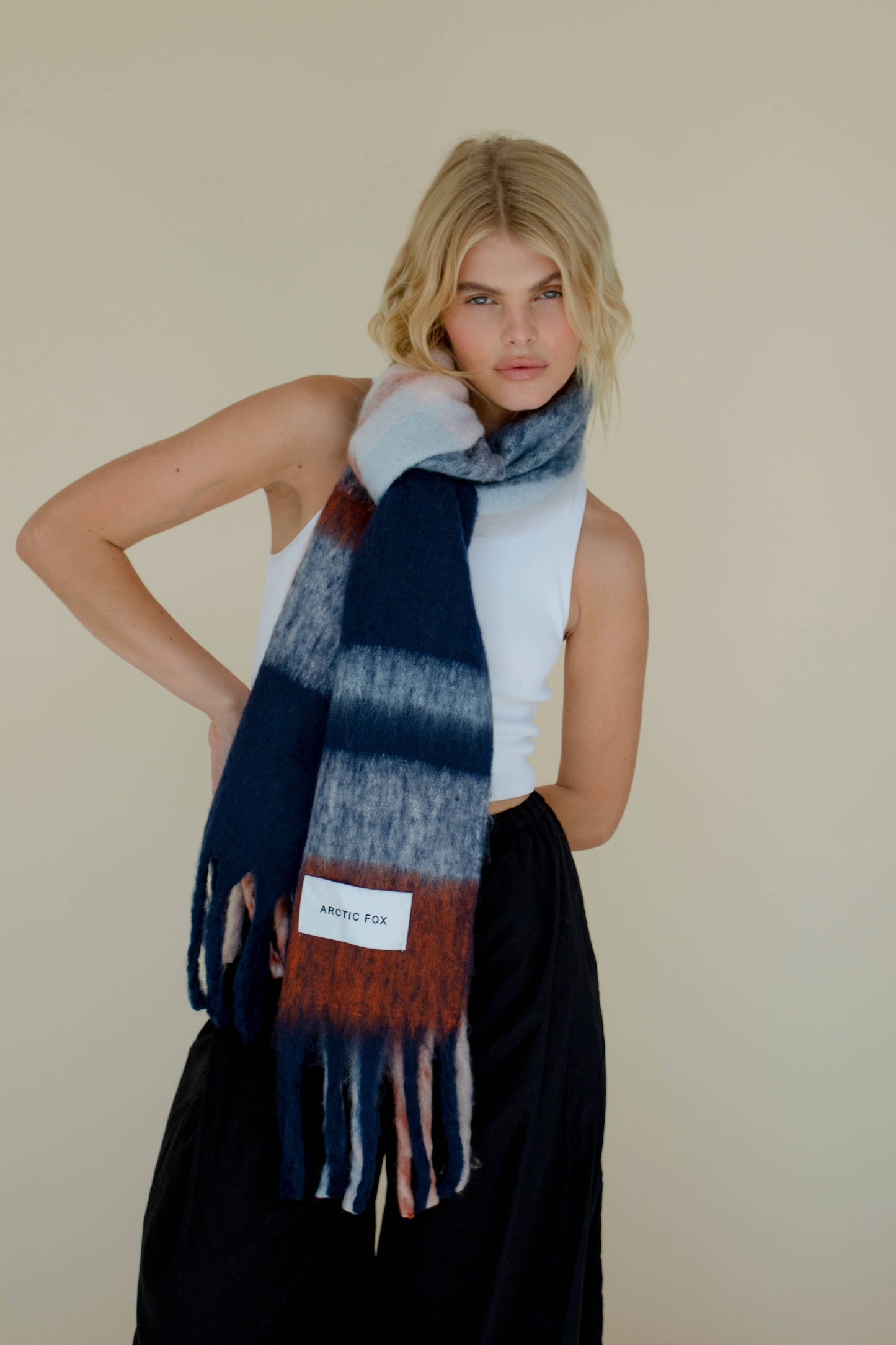 The Stockholm Scarf - 100% Recycled - Winter Lagoon - AW24