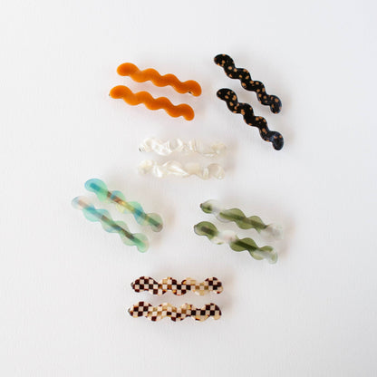 Eco Cloud Wave Slide Hair Pin Set