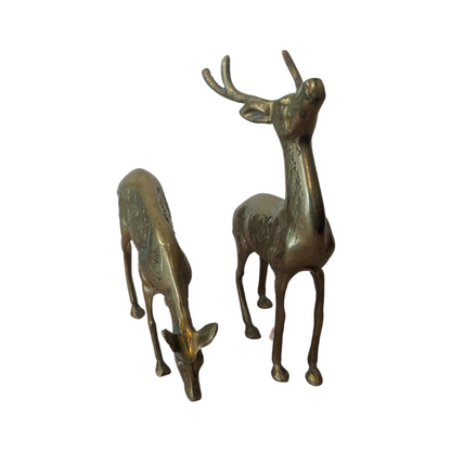 60s Brass Deer Set