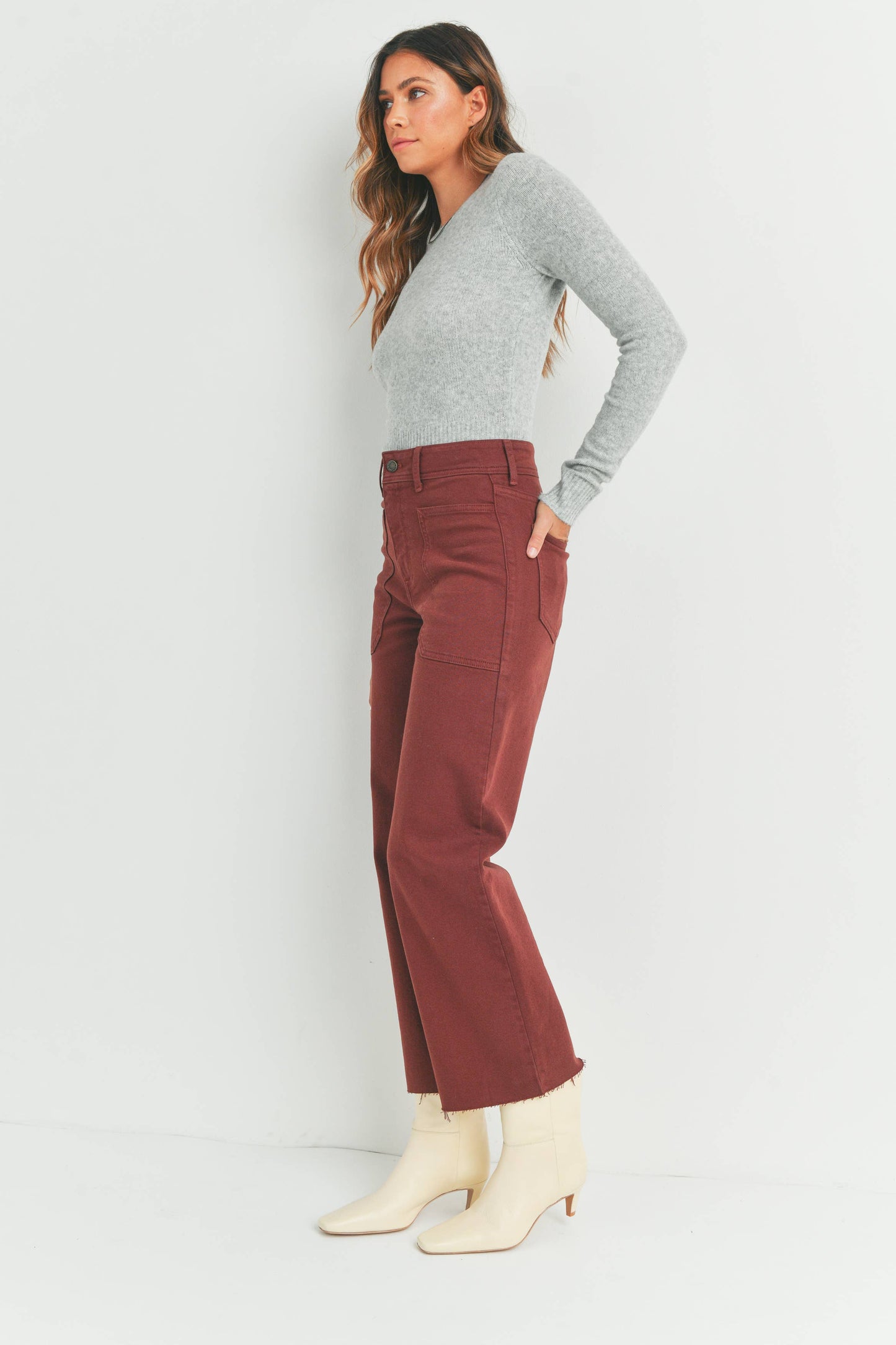 High Rise Utility Wide Leg