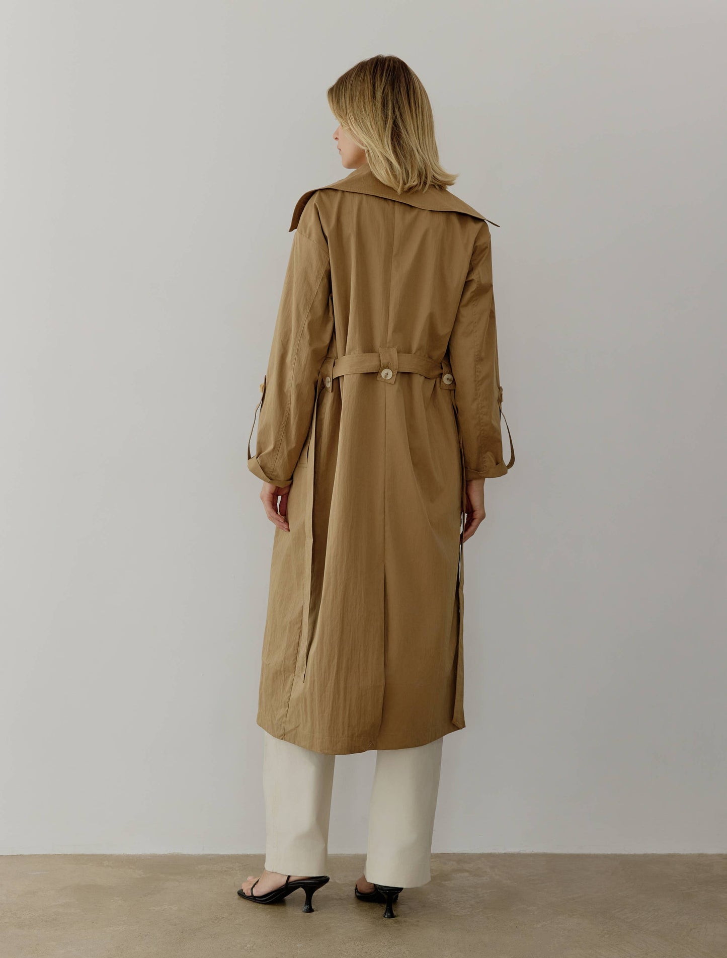 The Janie Coat | Midi Length Trench Coat