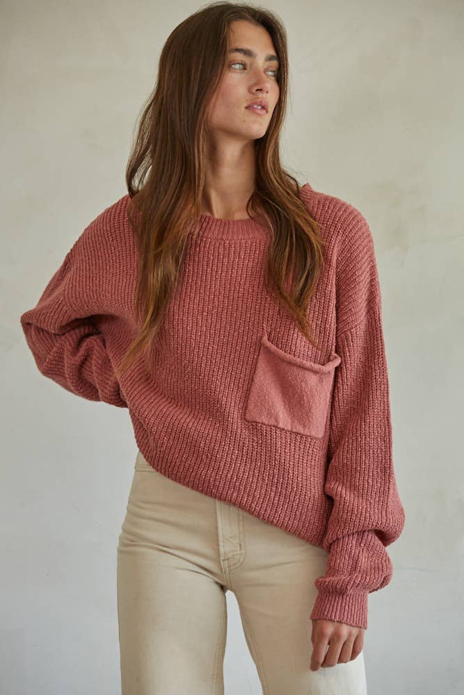 Lillian Knit Ribbed Pullover