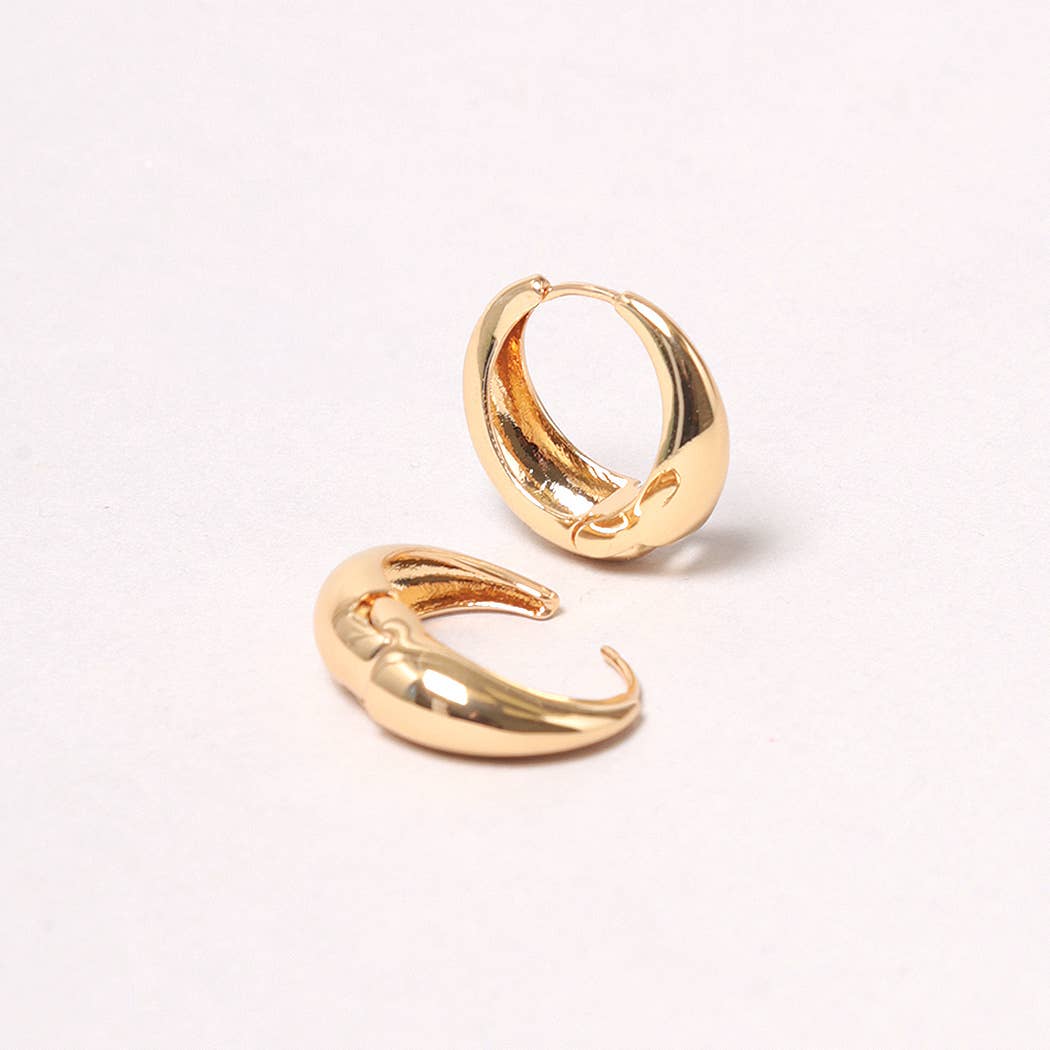 14K Gold-Dipped Hoop Earring