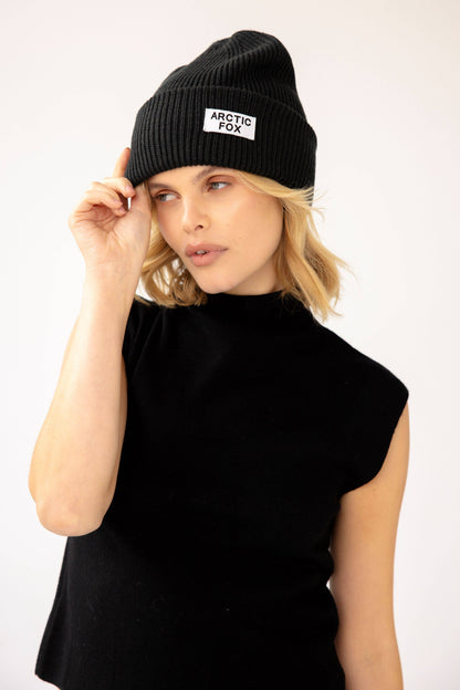 Recycled Bottle Beanie - Black Onyx - AW24