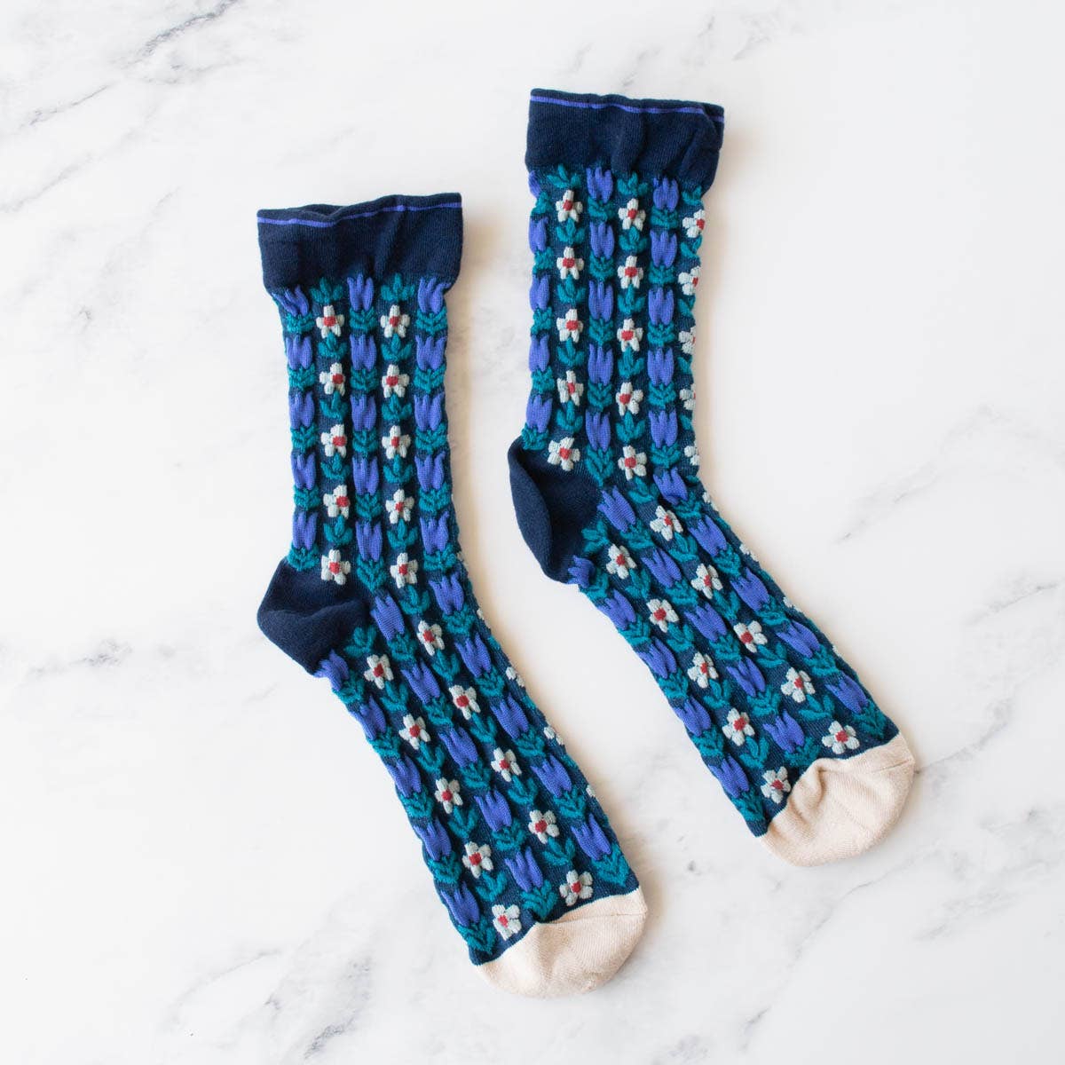 Romantic Floral Socks - Set of Two