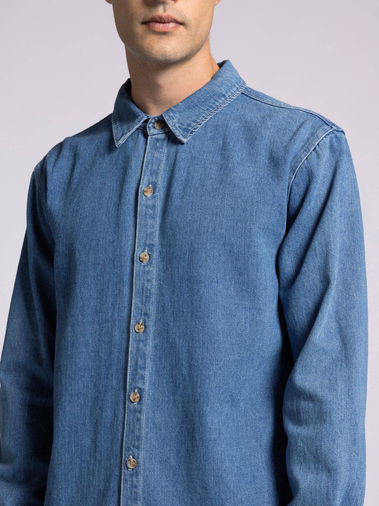 The Oakland Denim Button-Up