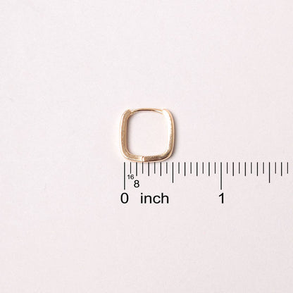 14K Gold-Dipped Square Hoop Earring