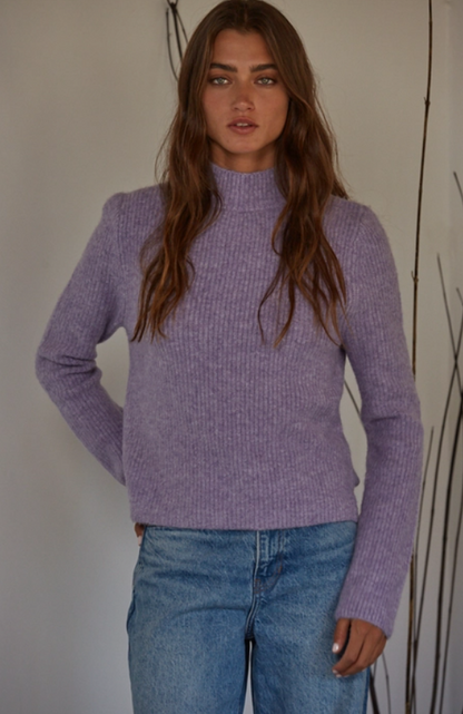 The Raine Pullover in Lavender