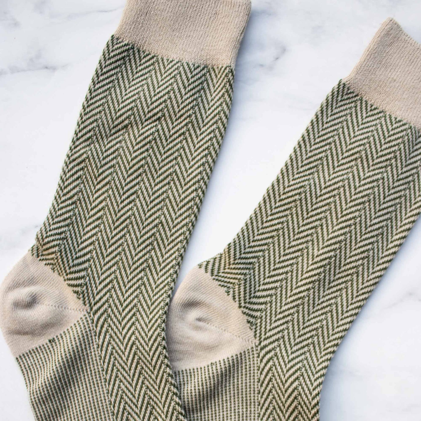 Men's Herringbone Pattern Jacquard Socks - Set of Two