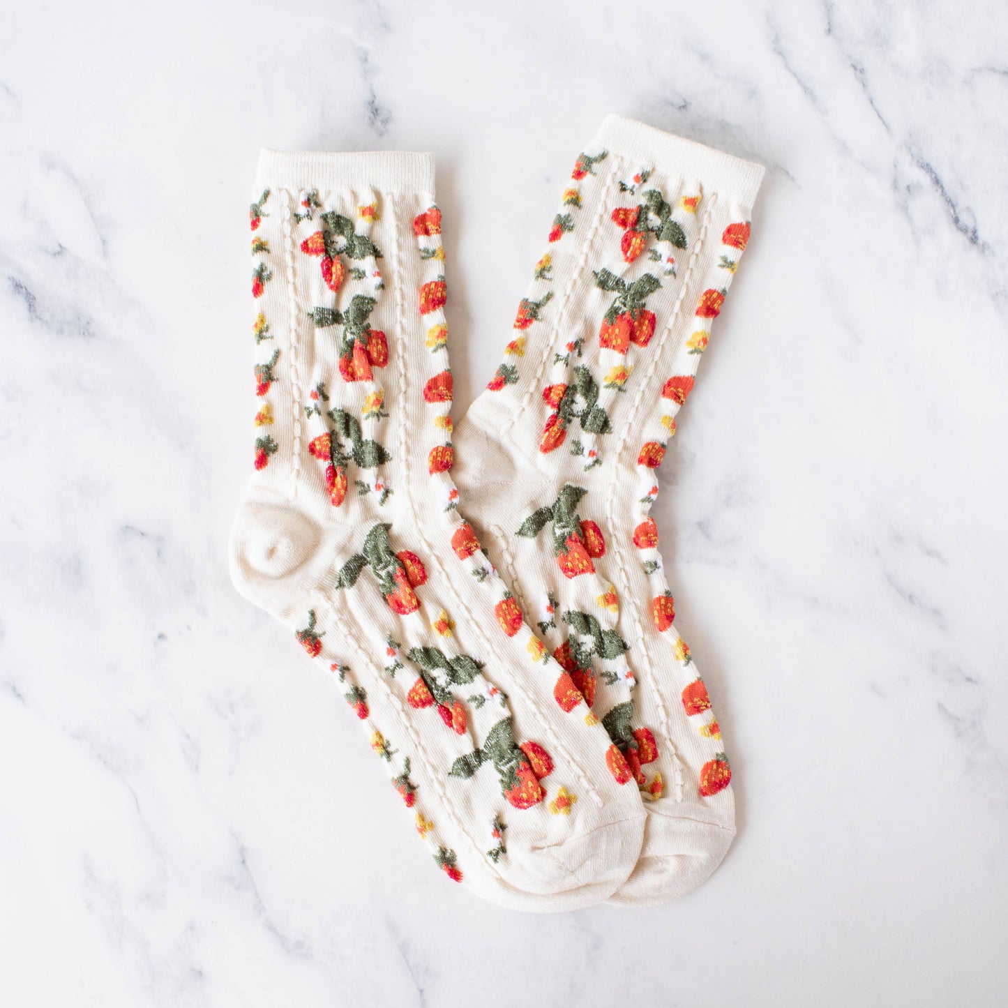 Strawberry Fields Casual Socks - Set of Two