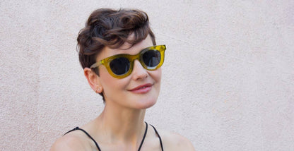 Lola Chunky Sunglasses - Amber