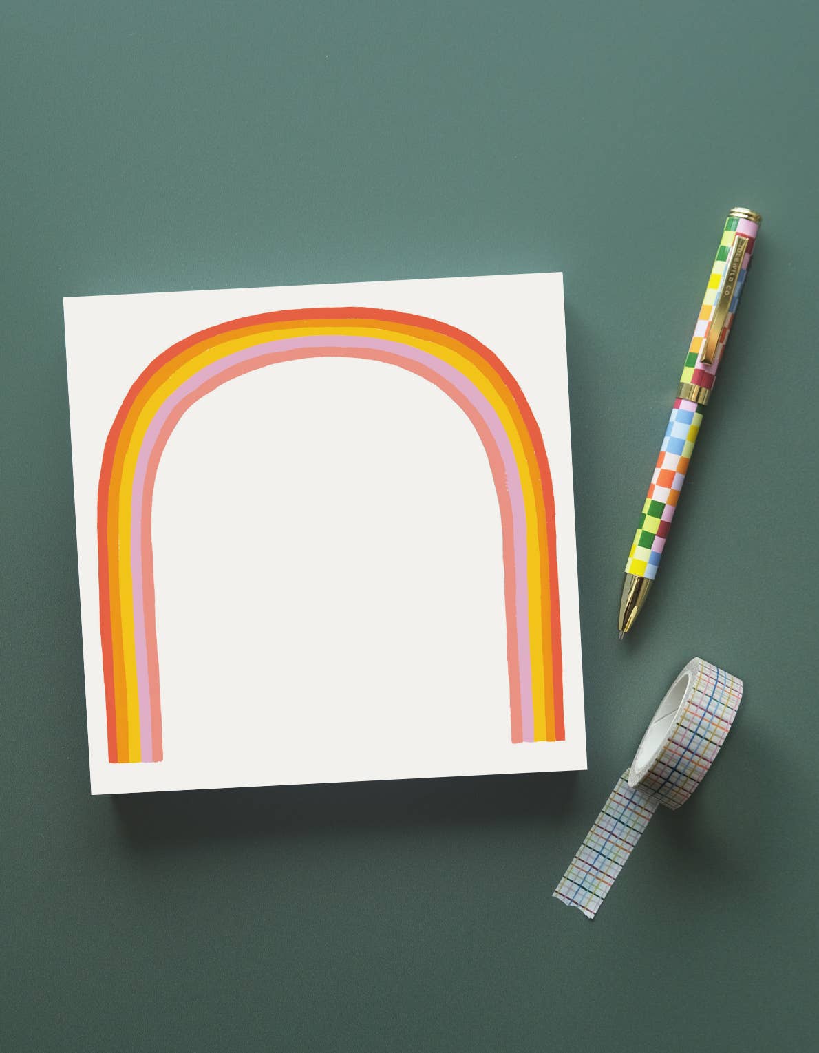 Rainbow 200-Sheet Jumbo Desk Pad