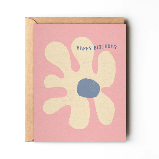 Happy Birthday - Abstract Flower