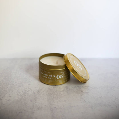 05 Moss & Oak Scented Candle -  Gold Tin