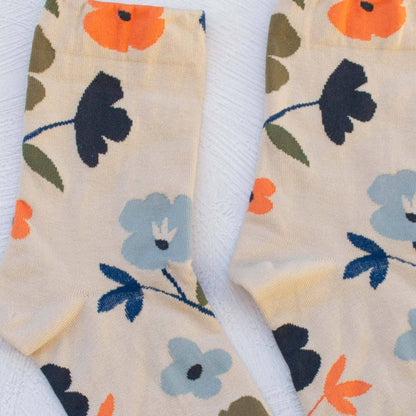 Doodle Flower Crew Socks - Set of 2