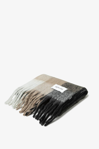 The Reykjavik Scarf - 100% Recycled - Black Check - AW24