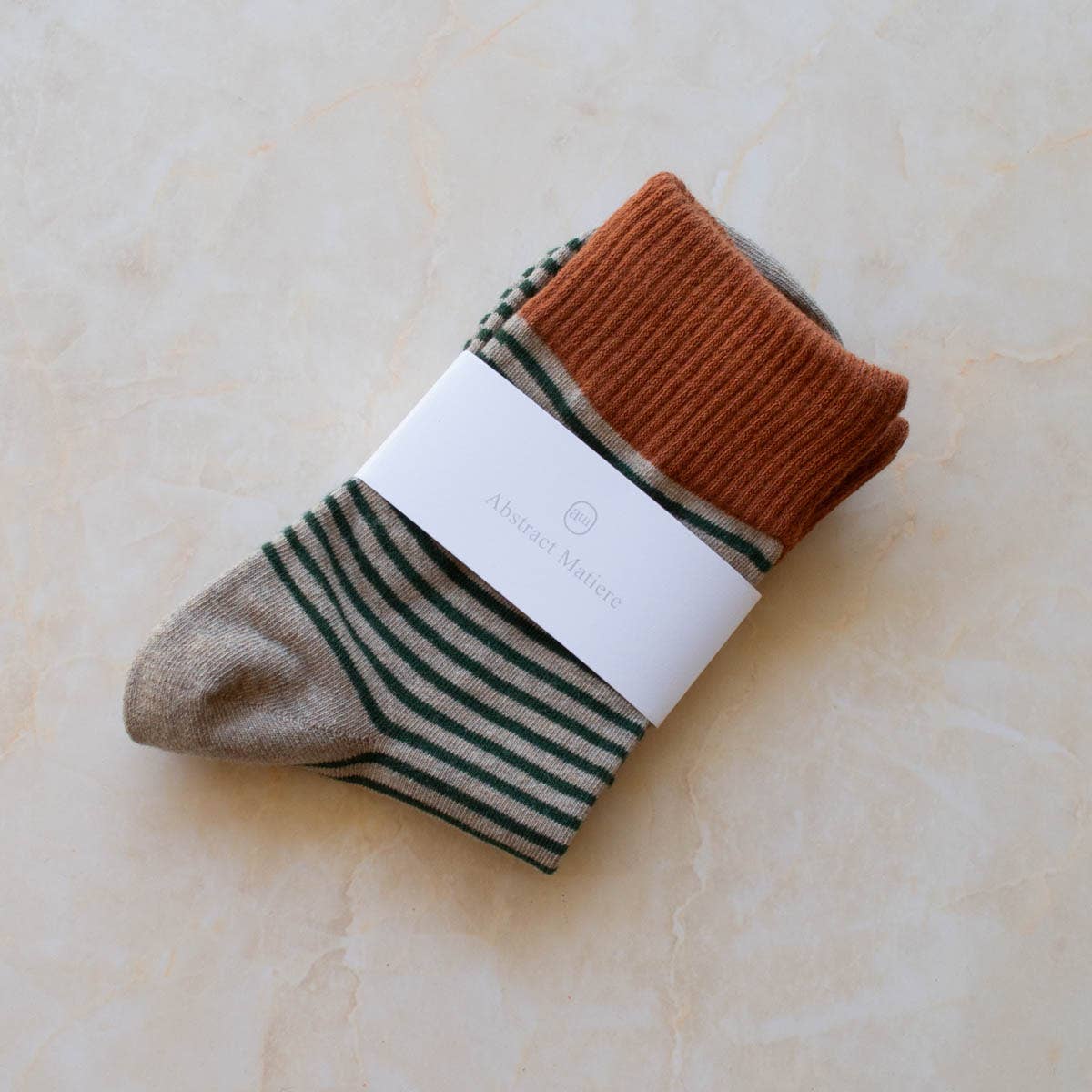 2 Tone Stripe Casual Socks - Set of Two