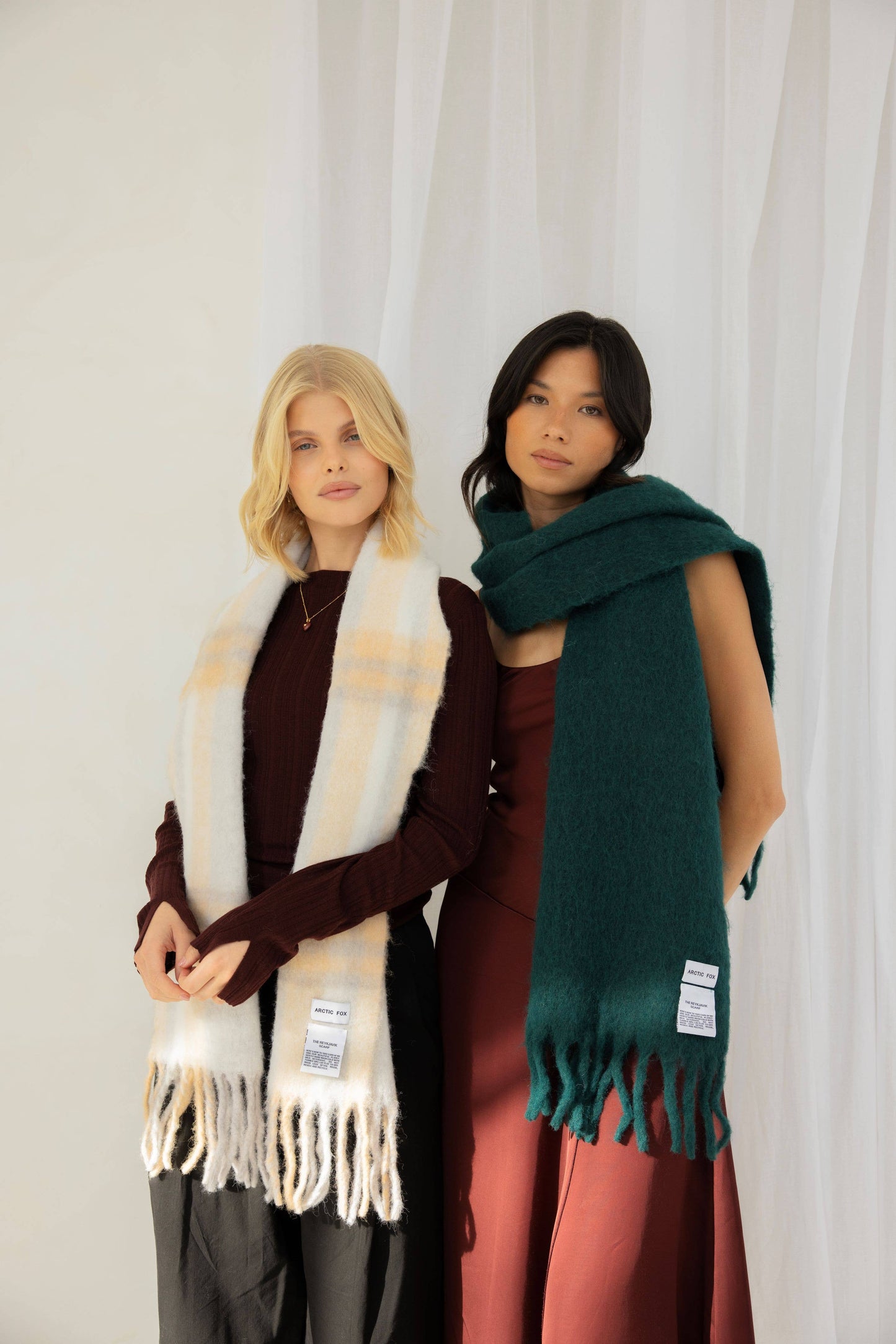 The Reykjavik Scarf with RWS Wool - Dark Forest - AW24