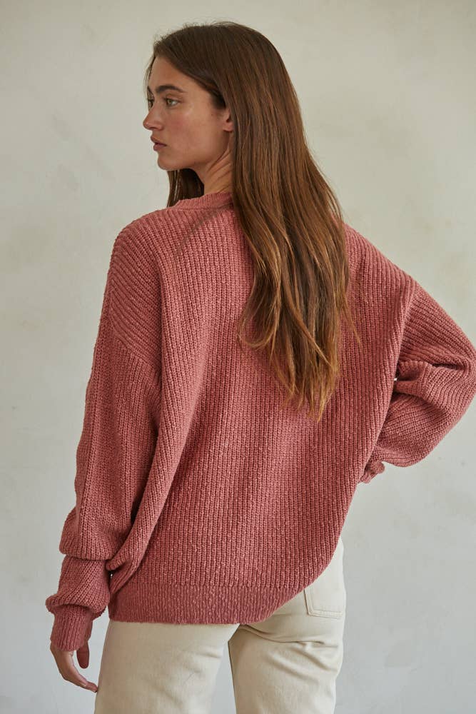 Lillian Knit Ribbed Pullover