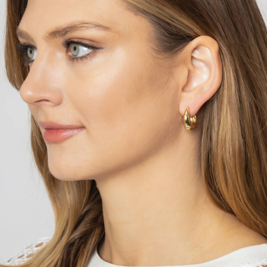 14K Gold-Dipped Hoop Earring