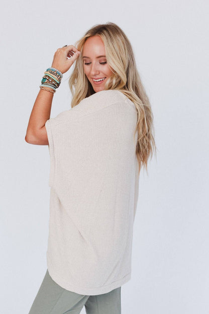 Rowan Oversized Ribbed Knit Top