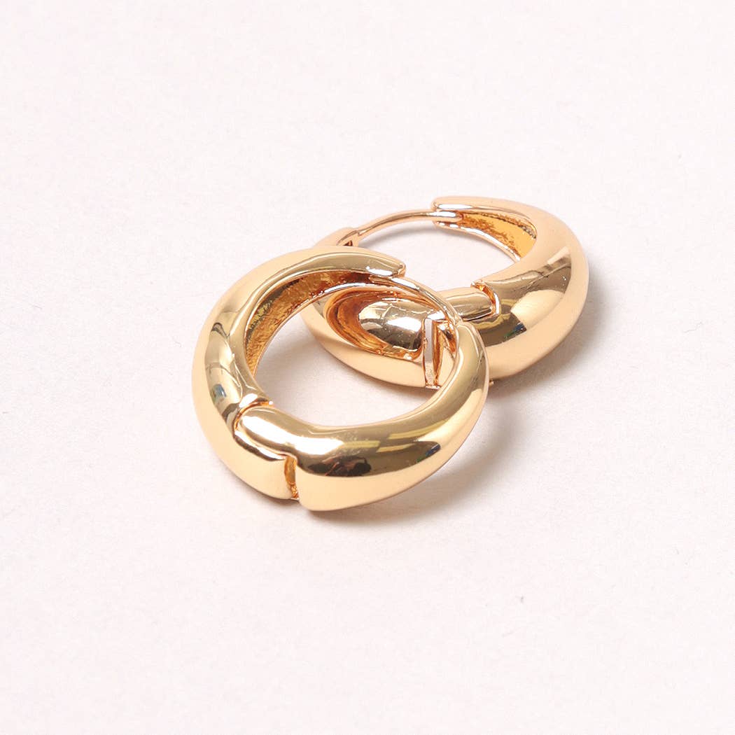 14K Gold-Dipped Hoop Earring