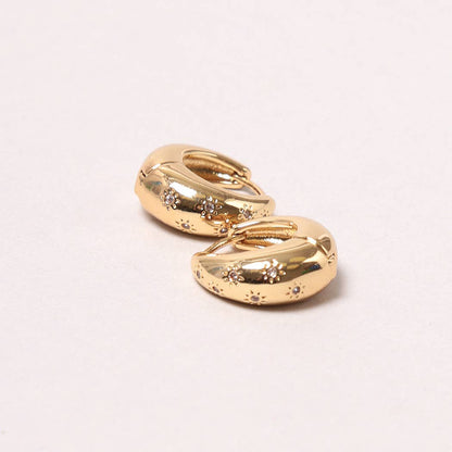 14K Gold-Dipped Bold Hoop Earring