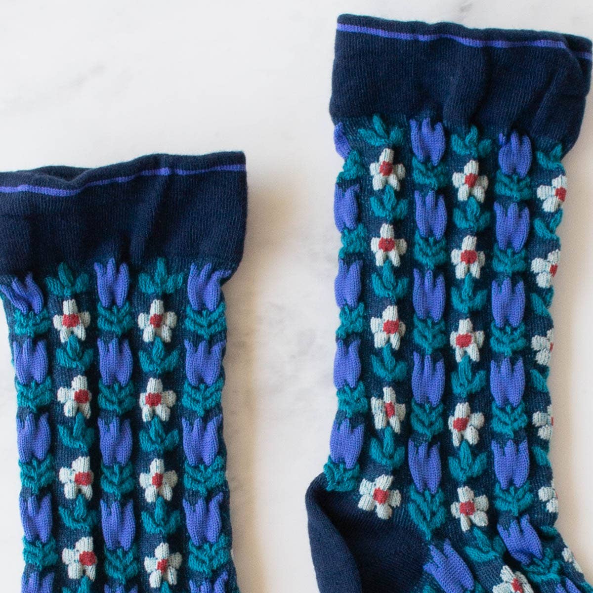 Romantic Floral Socks - Set of Two