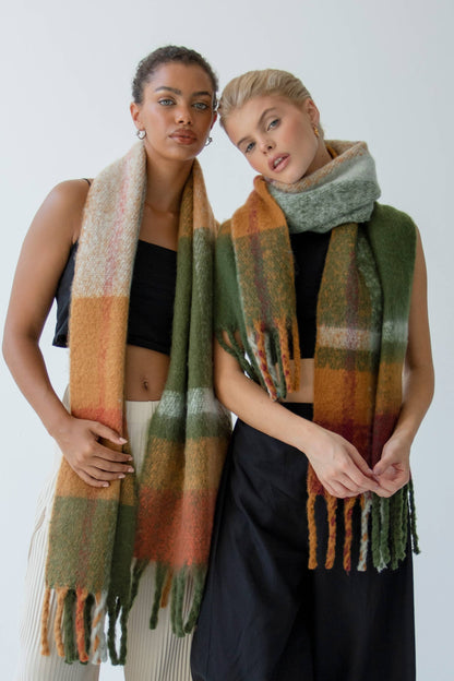 The Stockholm Scarf - 100% Recycled - Mossy Spring - AW24