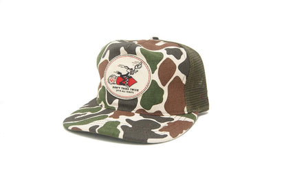 "Don't Think Twice" Camo Trucker Snapback