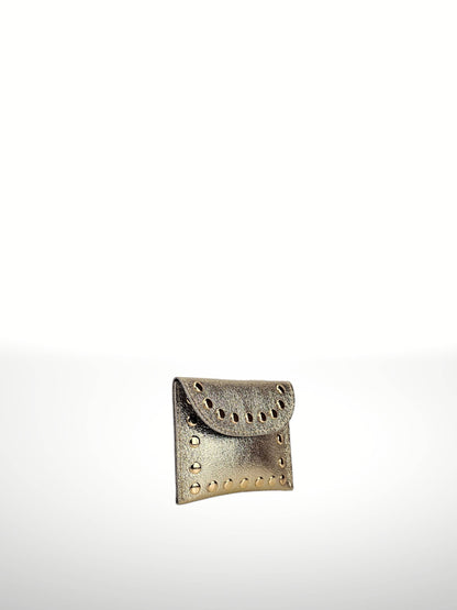 Petite Studded Clutch - Champagne