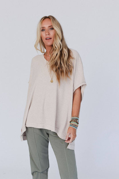 Rowan Oversized Ribbed Knit Top