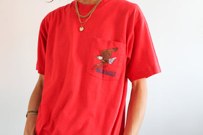 90s Bald Eagle Pocket Tee